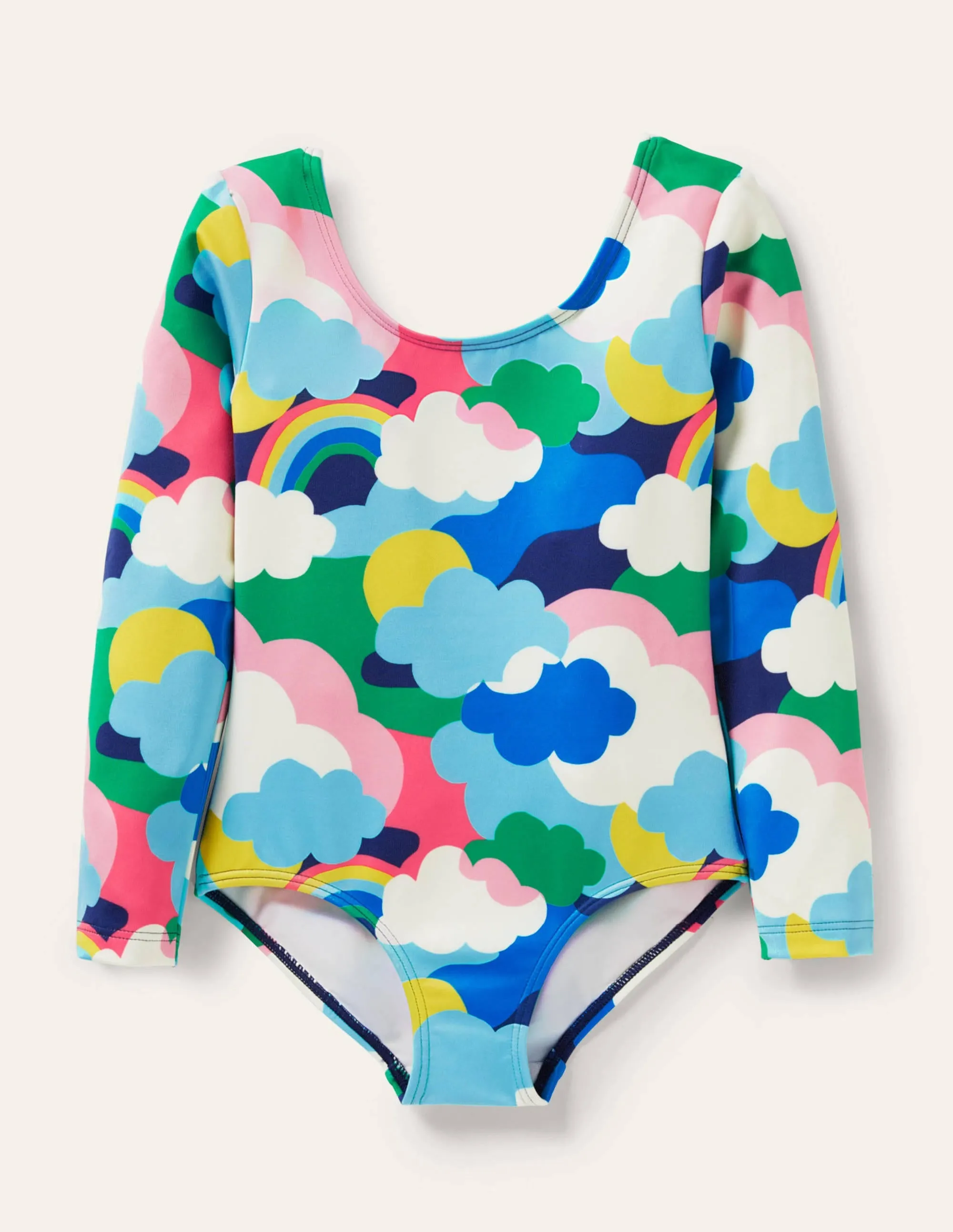 Activewear Leotard-Multi Cloud Camo