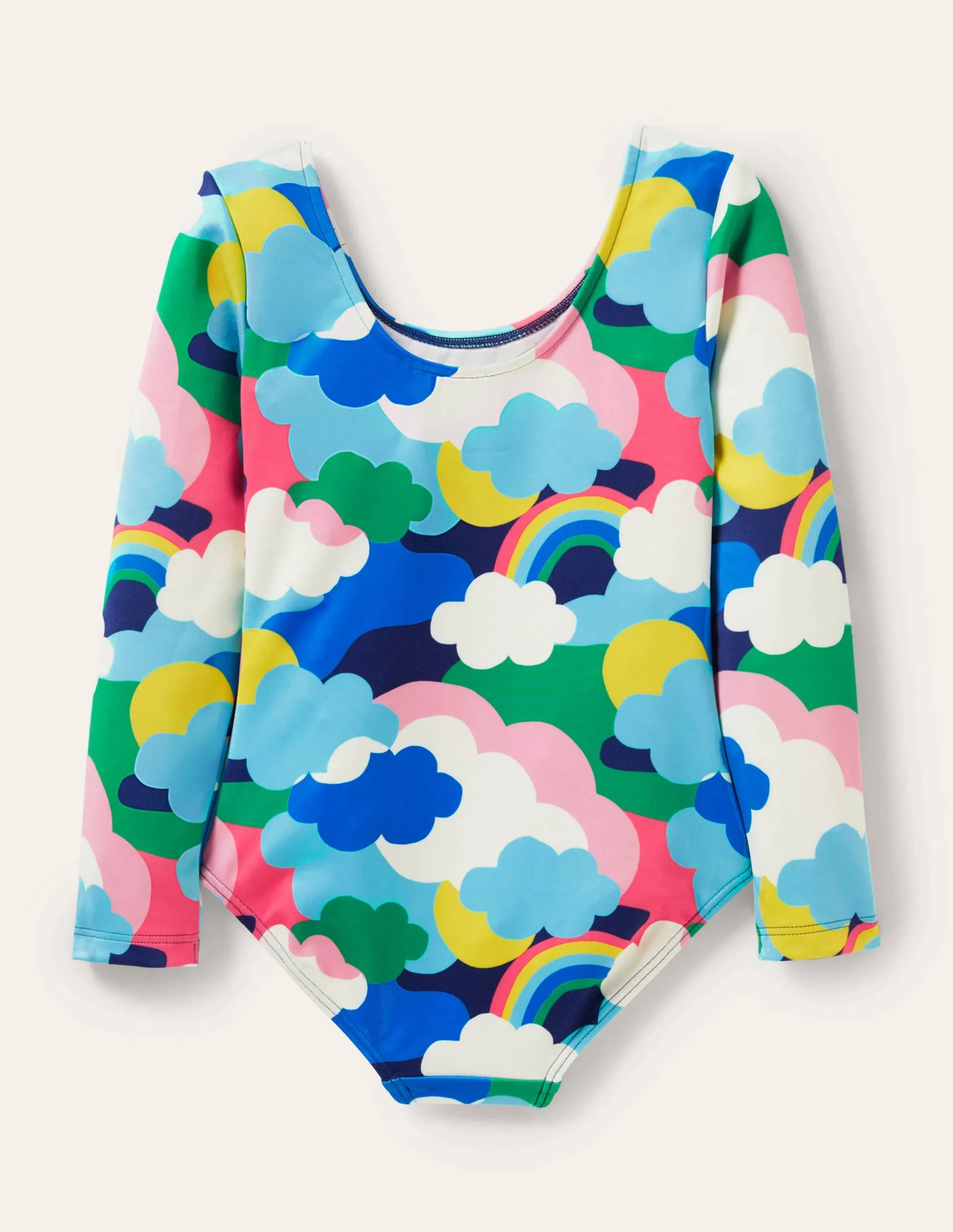 Activewear Leotard-Multi Cloud Camo