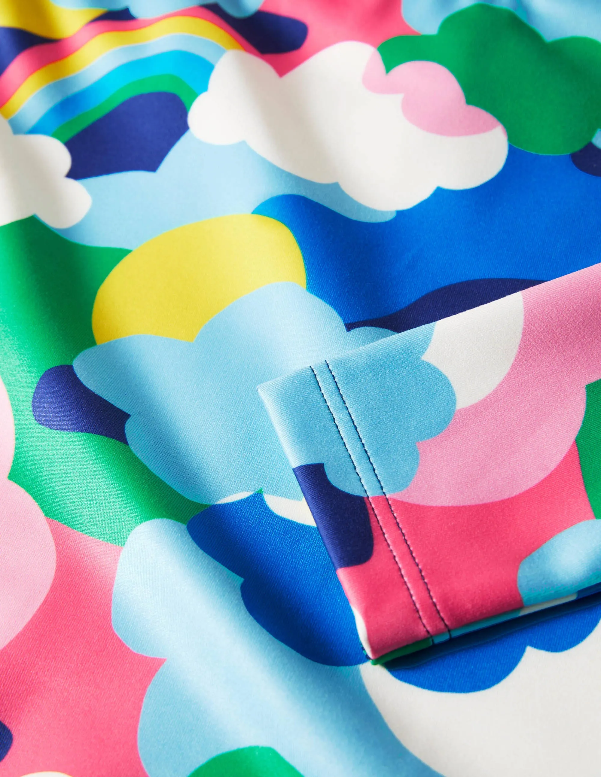 Activewear Leotard-Multi Cloud Camo