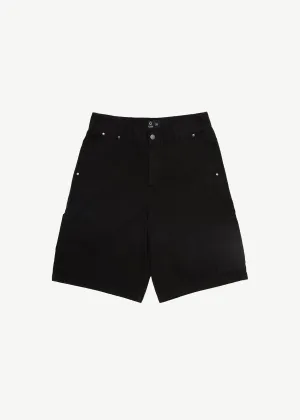 AFENDS Mens Harper - Carpenter Shorts 22" - Black