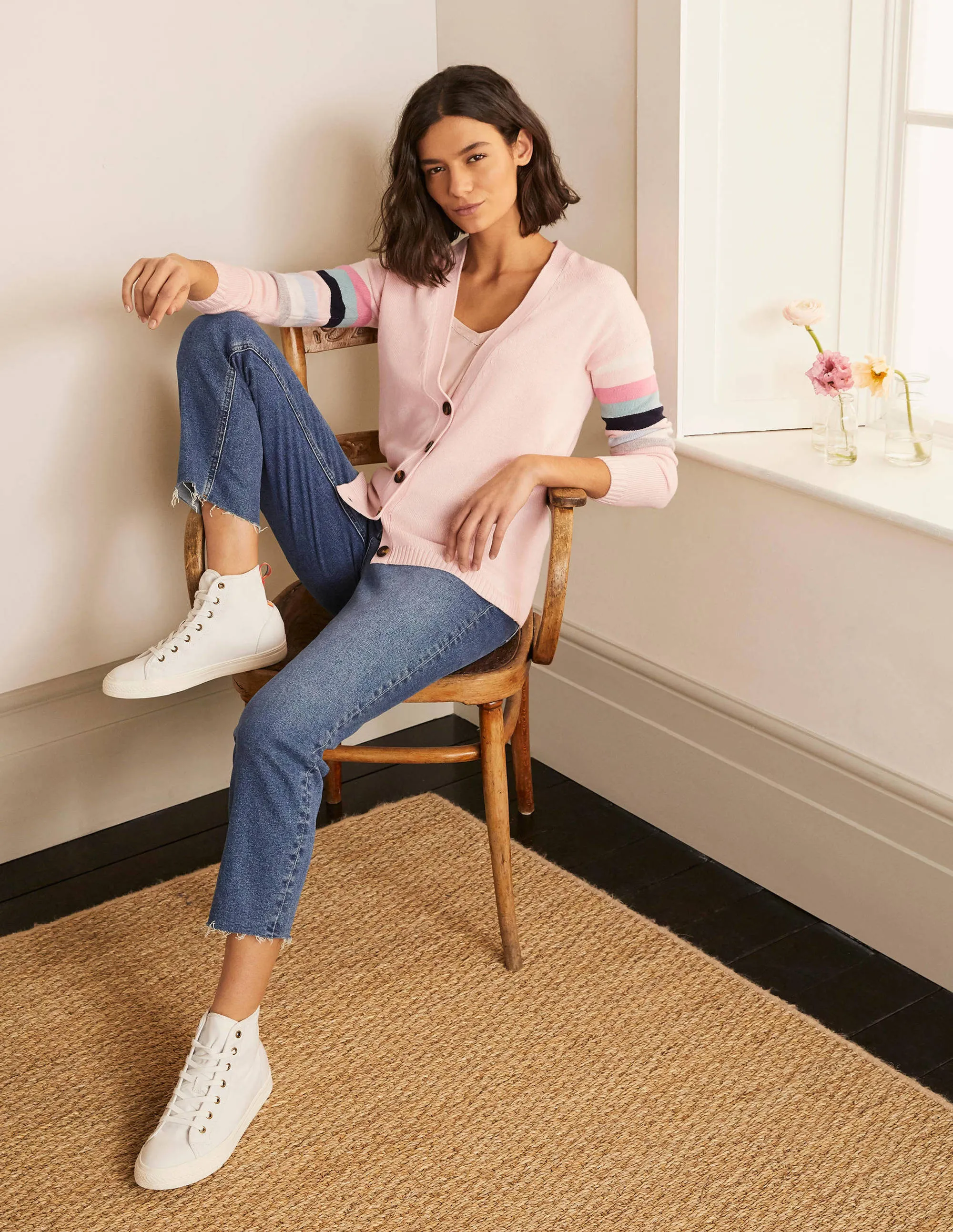 Lennox Relaxed Cardigan-Milkshake
