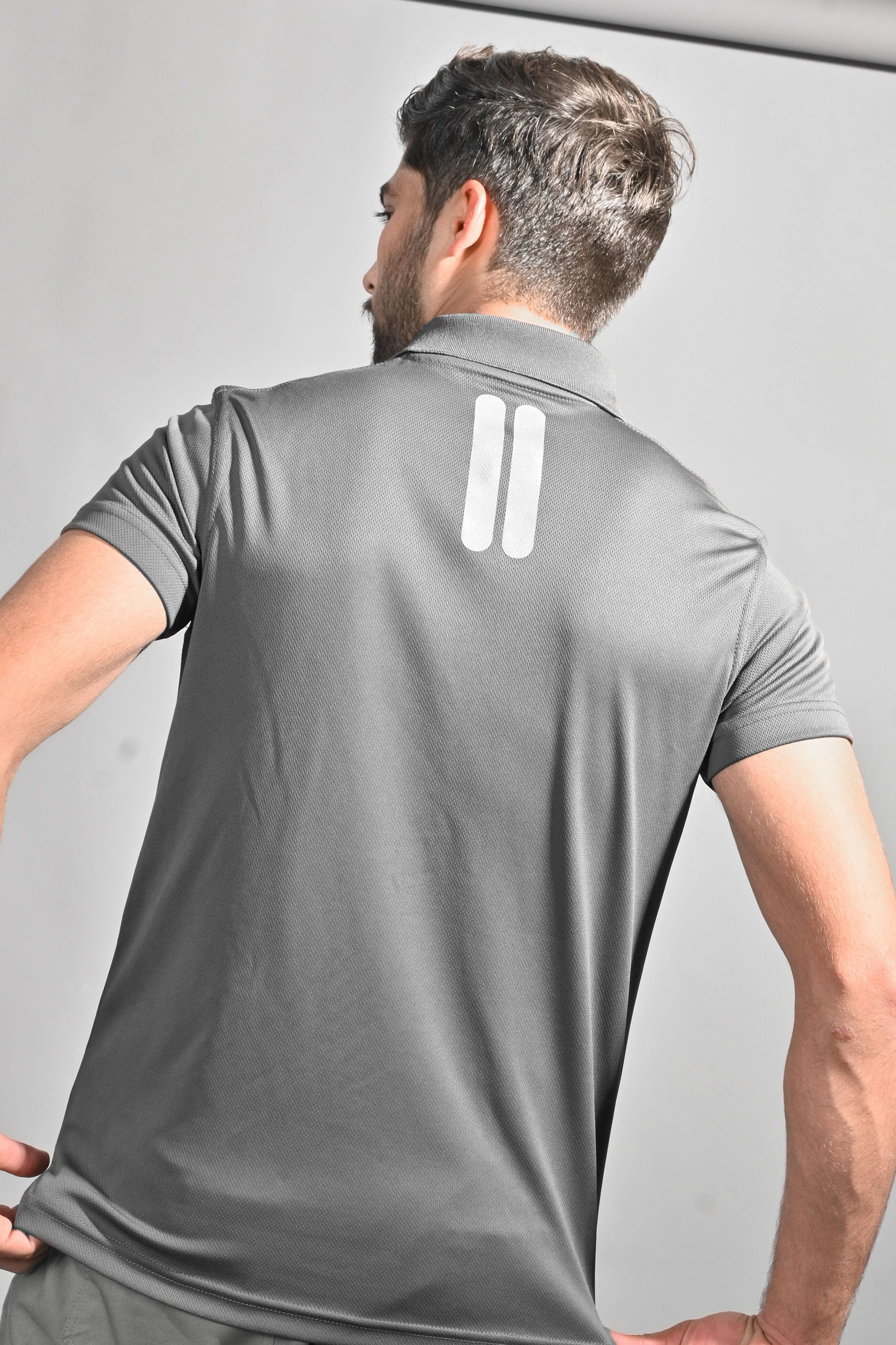 Polo Republica Men's Keep Spirit Printed Activewear Polo Shirt