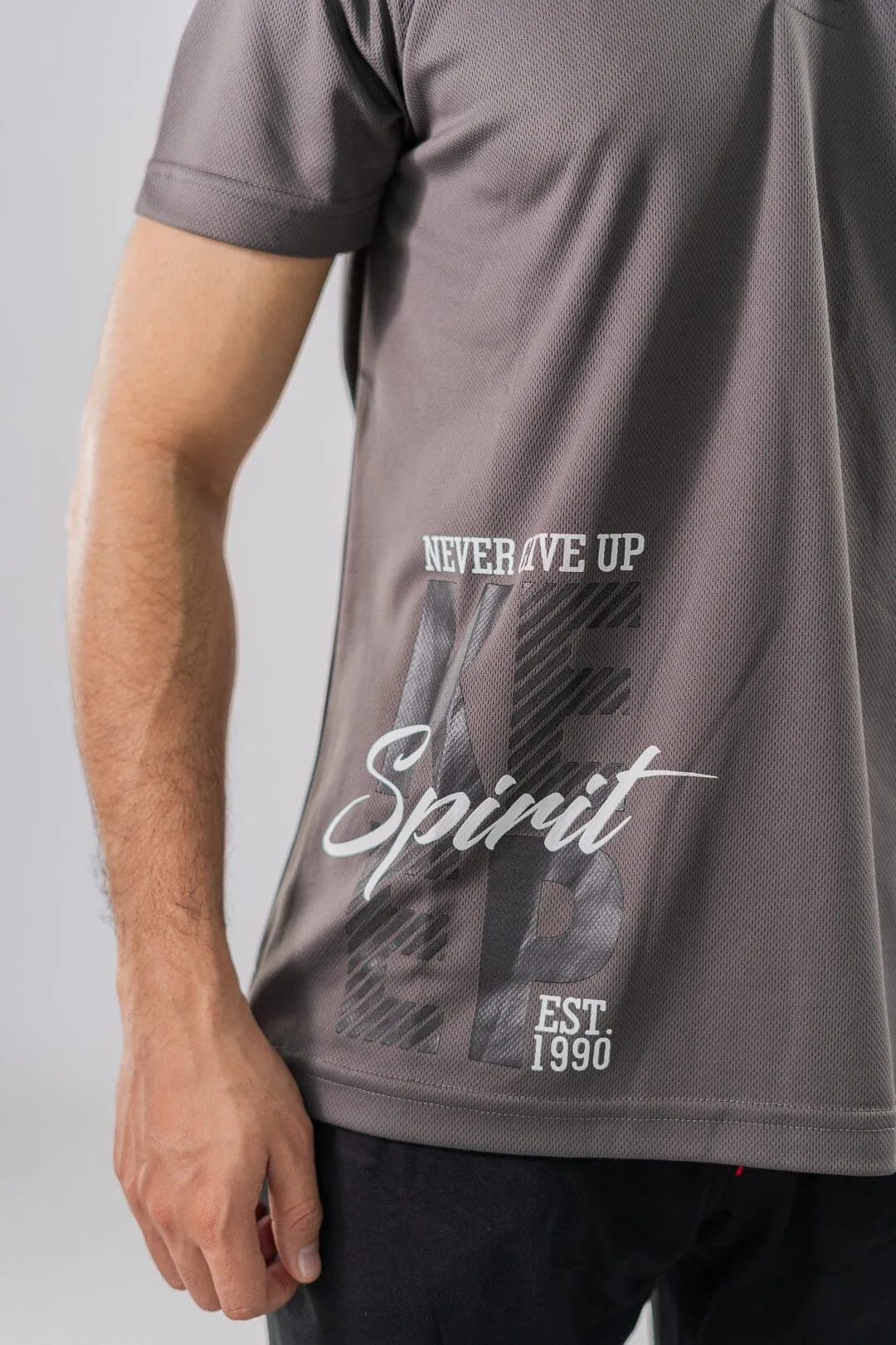 Polo Republica Men's Keep Spirit Printed Activewear Polo Shirt